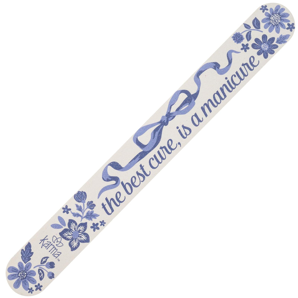 Karma Nail File, 8.5'' x 1'', Blue Floral