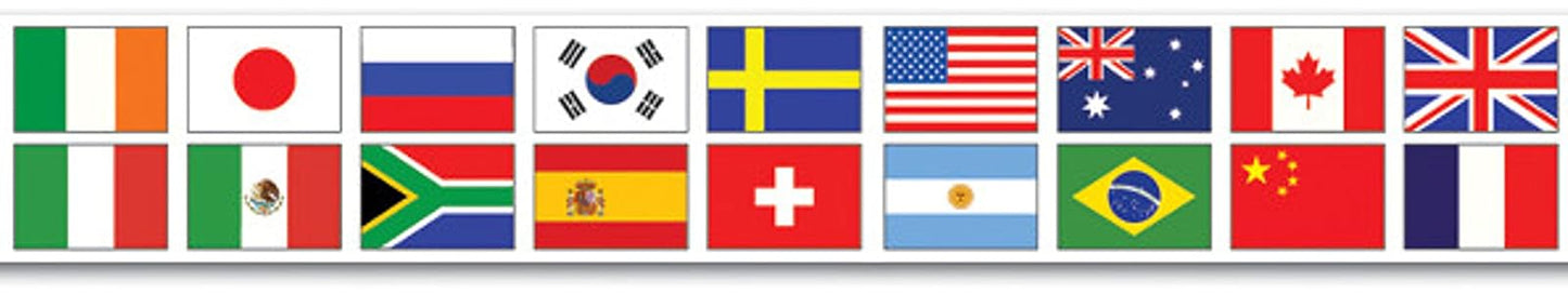 Beistle International Flag Party Tape Party Accessory (1 count) (1/Pkg)