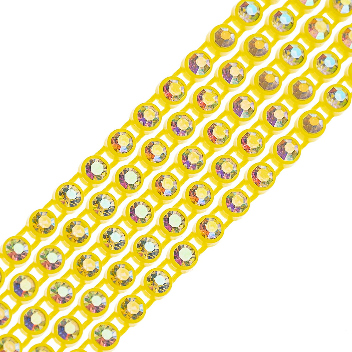 Crystal Lane Diy Craft Bead, ss8, Lemon Casing Crystal AB