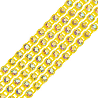 Crystal Lane Diy Craft Bead, ss8, Lemon Casing Crystal AB