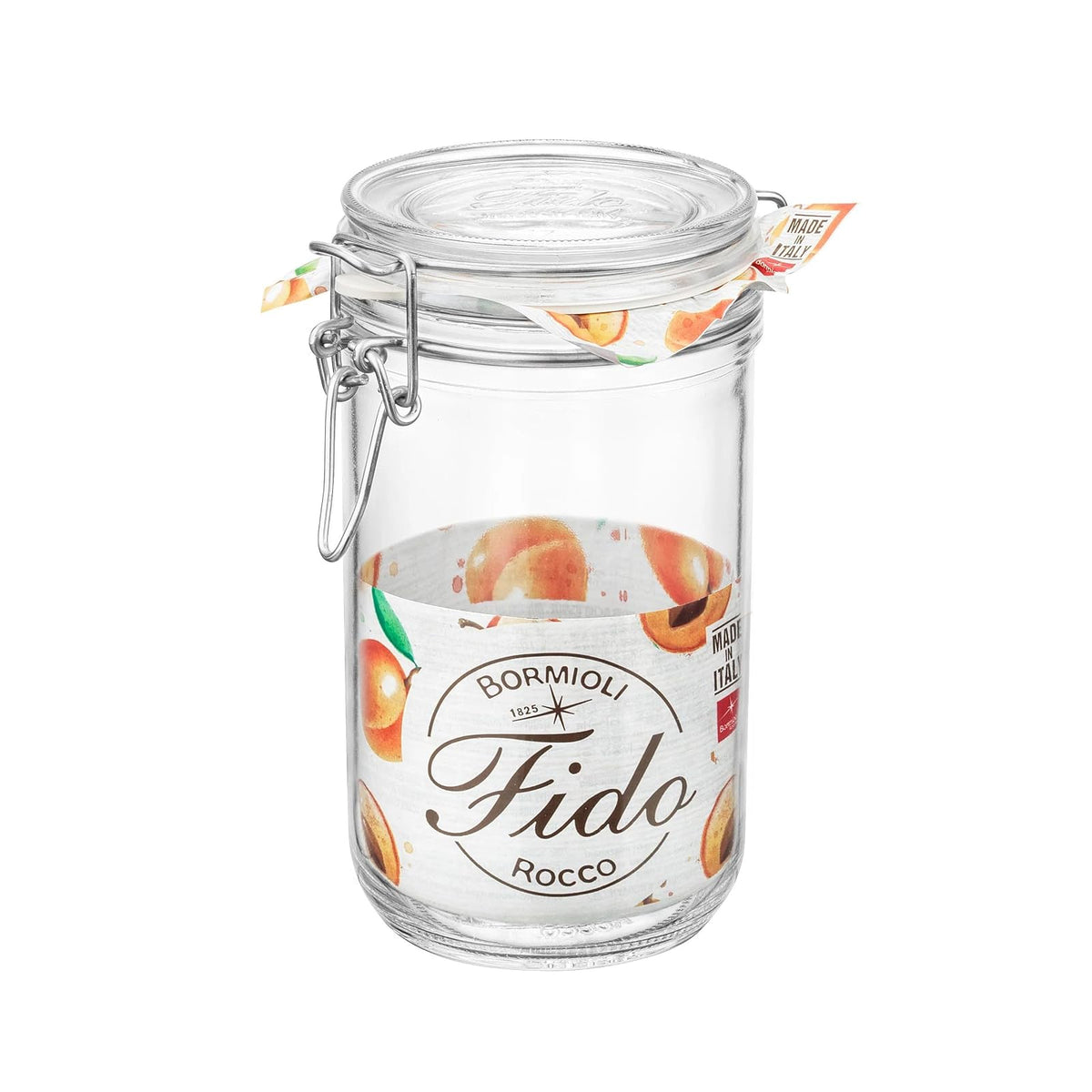 Bormioli Rocco Food Storage Container, 25.25 oz., Set of 6, Clear
