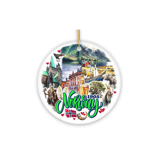 OrnamentallyYou Hanging Ornament, 3 inches, Charming Norway Ornament, Scandinavi