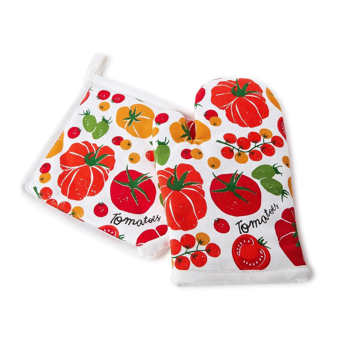 Two's Company Pot Holder, White