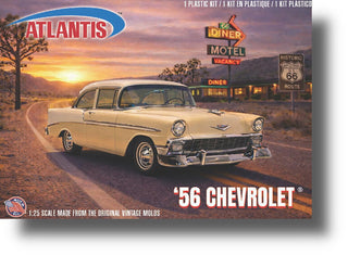 U.S. Route 66 - 1956 Chevrolet 283 V-8 1/25 Scale Model Kit