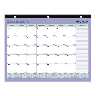Brownline Planner, 11x8.5 inches, Blue/White