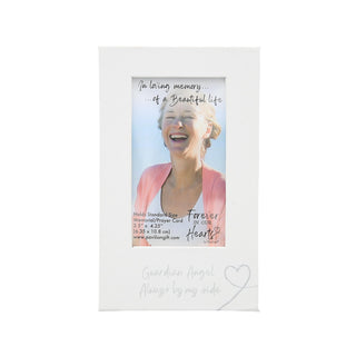 Pavilion Gift Company Picture Frame, 6 inches x 3.75 inches, White, Silver