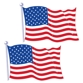 Beistle Decorative Cutout, 21½" x 32", Red, White & Blue