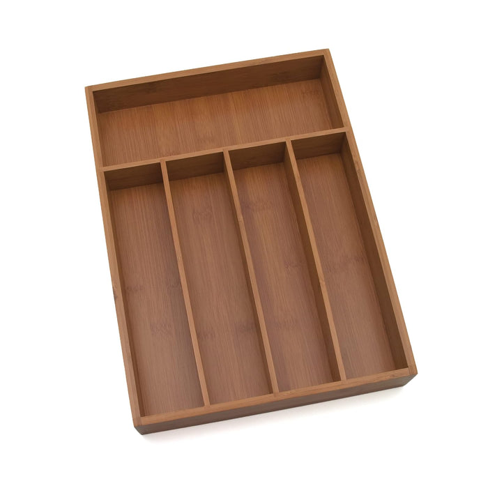 Lipper International 8876 Bamboo Flatware Organizer 5 compartments 10-1/4 x 14 x 2 -Inch