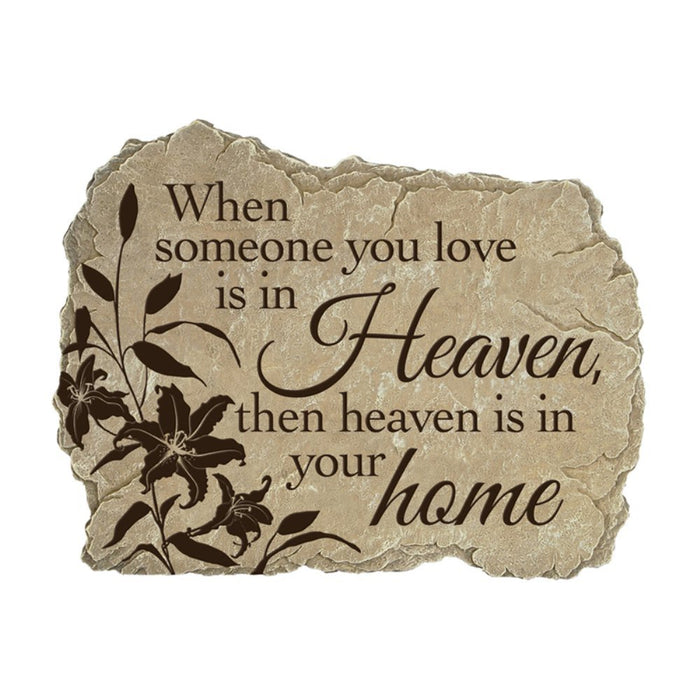 Carson Home Accents Garden Stone, Heaven Home, 11.25-Inch by 9-Inch