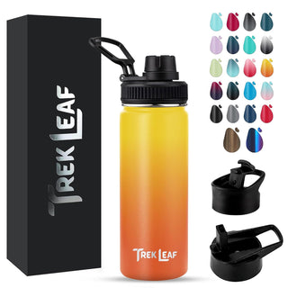 Trek Leaf Bottle, 18 Ounces, Sunrise