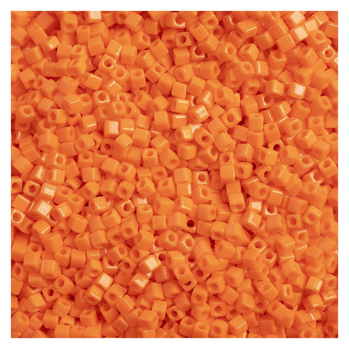 John Bead Craft Bead, Size: 1.8mm, Orange Opaque
