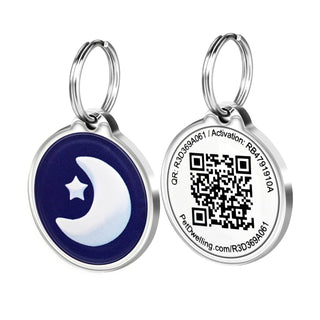 Pet Dwelling Label, 29mm diameter 1.5mm, Nt-moon Friend