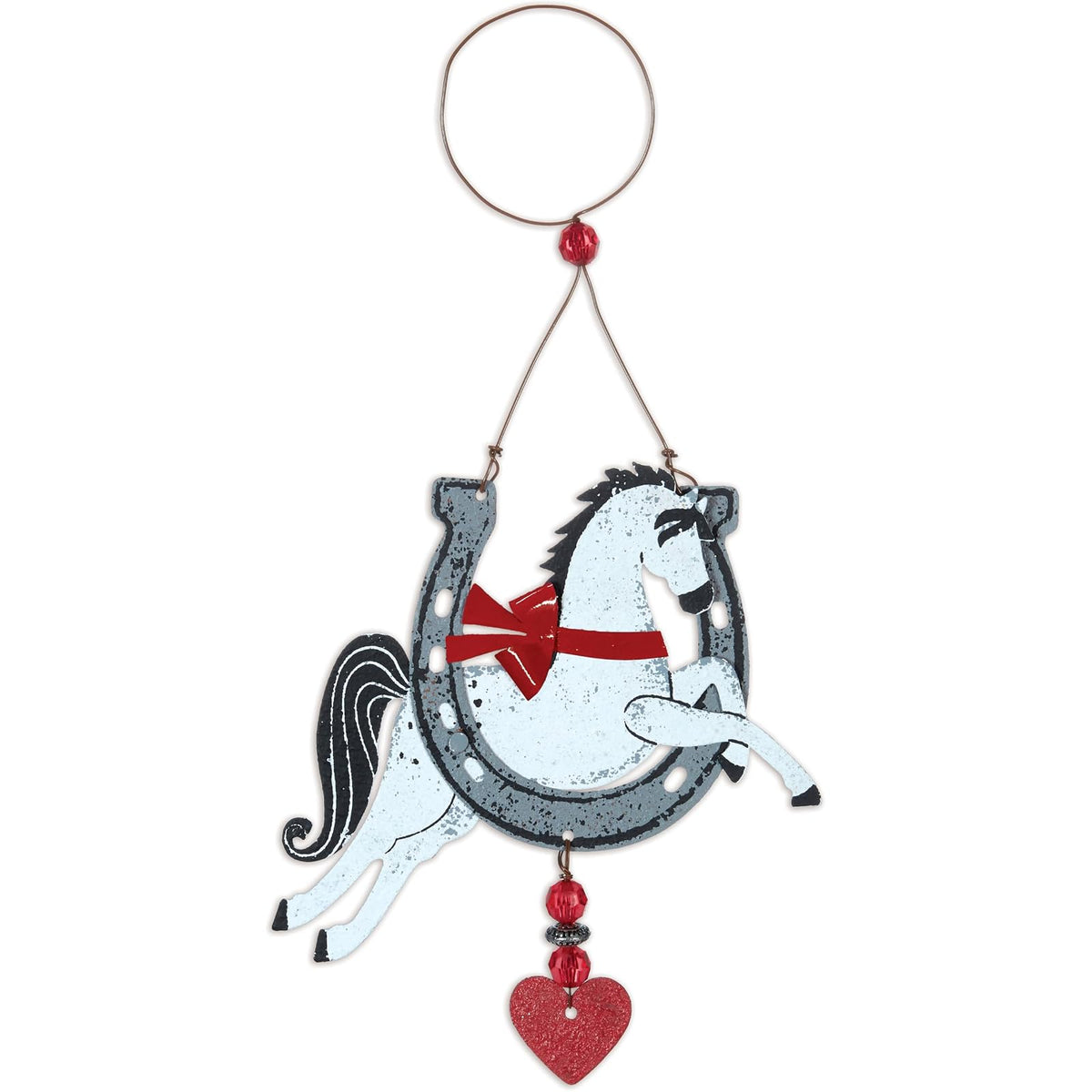 Sunset Vista Designs Hanging Ornament, 9.06", Winter Horseshoe