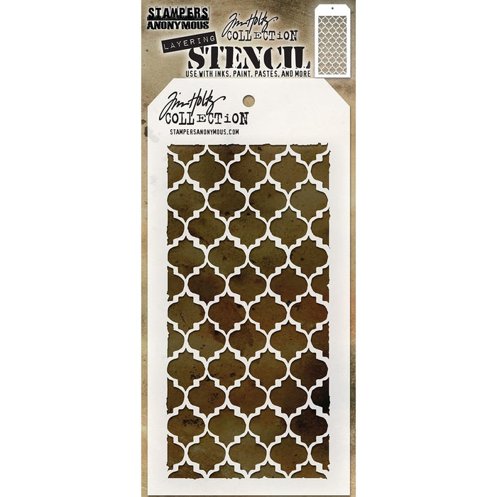 Stampers Anonymous Template Stencil, 28.3 x 11.4 x 0.1 cm, Transparent