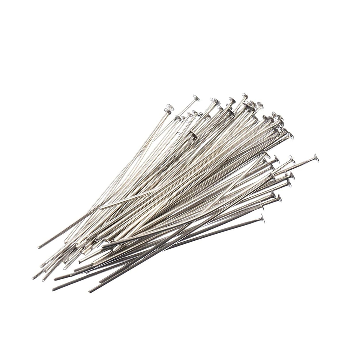 John Bead Sharp Pin, Silver, Head Pin