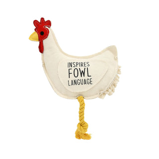 Pavilion Gift Company Pet Toy, 8.5", White, Red