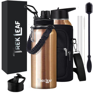 Trek Leaf Bottle, 32 Ounces, Rose Gold