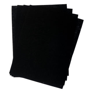 John Bead Fabric, 8.5"x11", Black