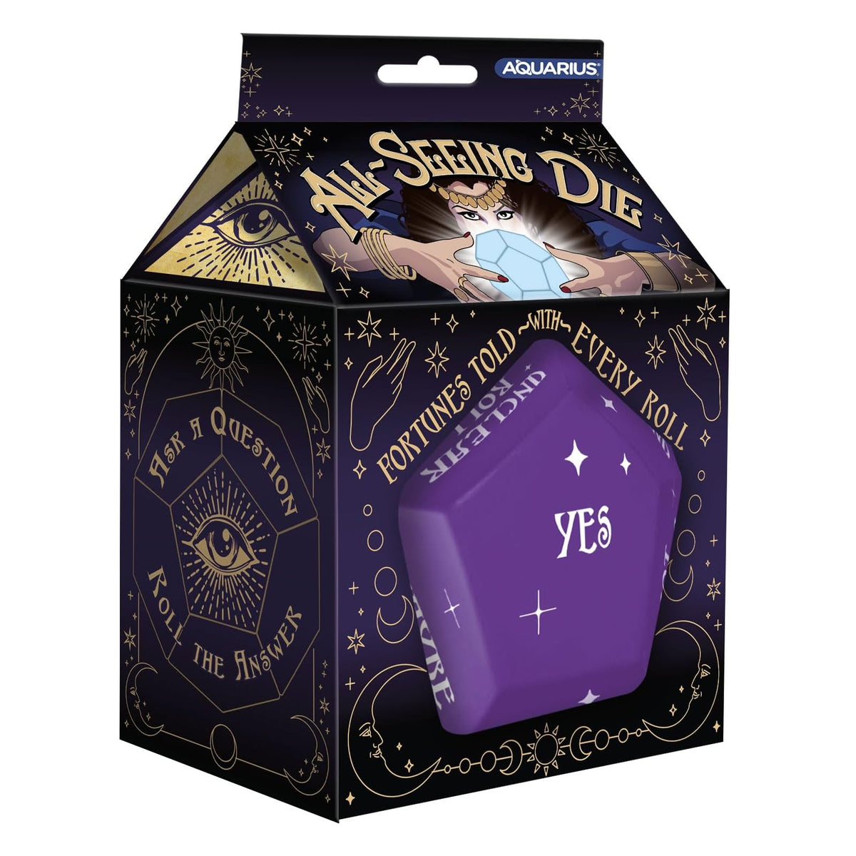ICUP Game Dice, One Size, Black Purple