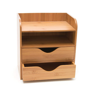Lipper International 4-tier Mini Desk Organizer Brown