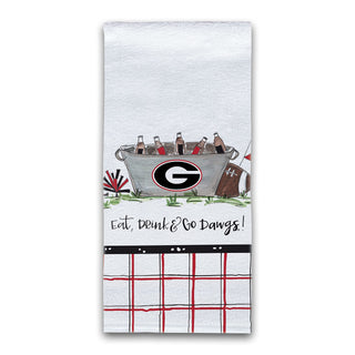 Magnolia Lane Towel, Small, Print (Likely Featuring Drink-related Colors)