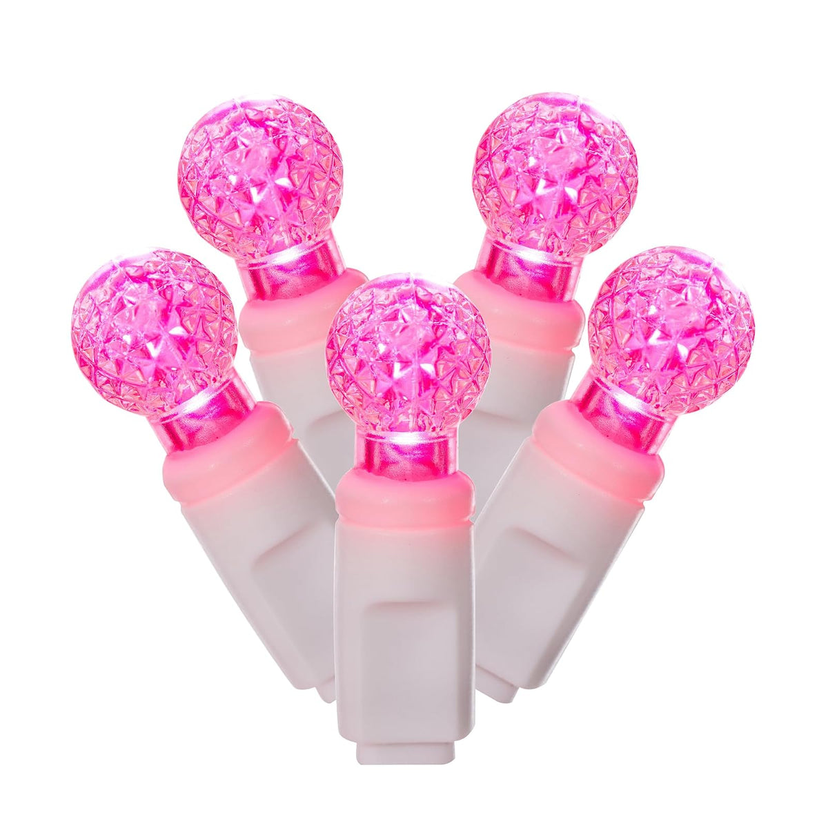 Vickerman String Light, 100Lt, Pink LED