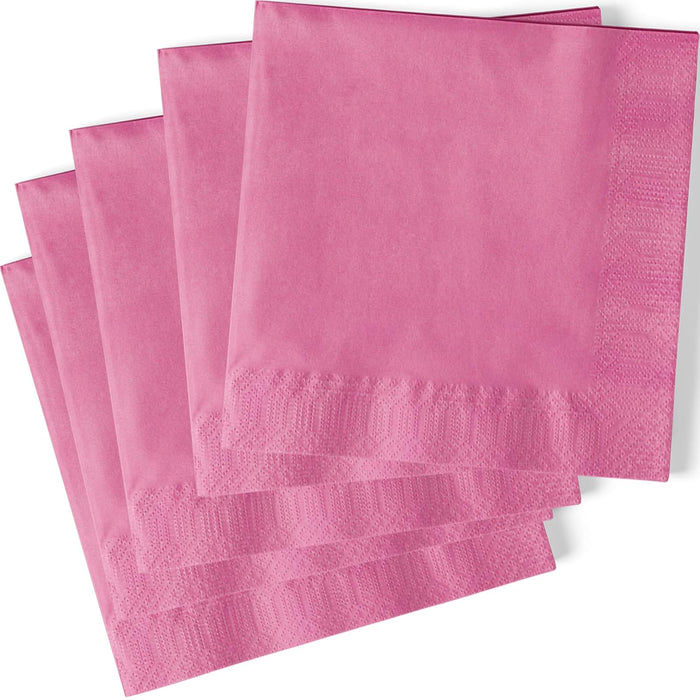 Unique Disposable Napkin, 40 Count, Hot Pink