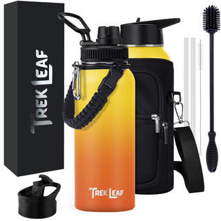 Trek Leaf Bottle, 32 Ounces, Sunrise