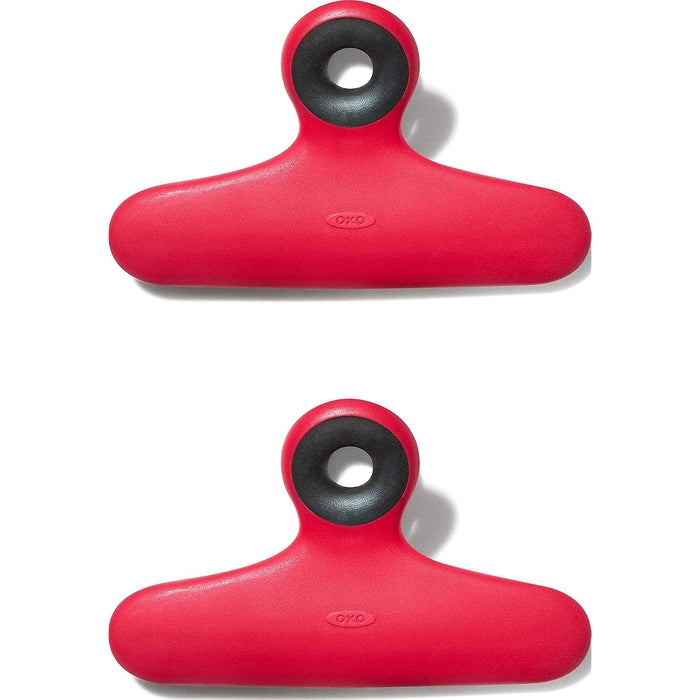 OXO Paper Clip Clamp, 2 Piece Bag Clip Set, Jam