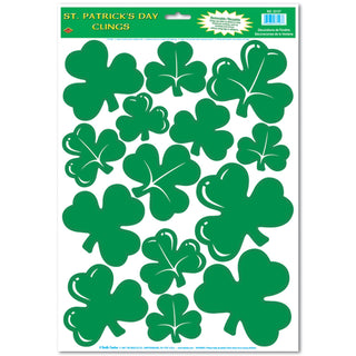 Beistle Shamrock Clings Party Accessory (1 count) (14/Sh)