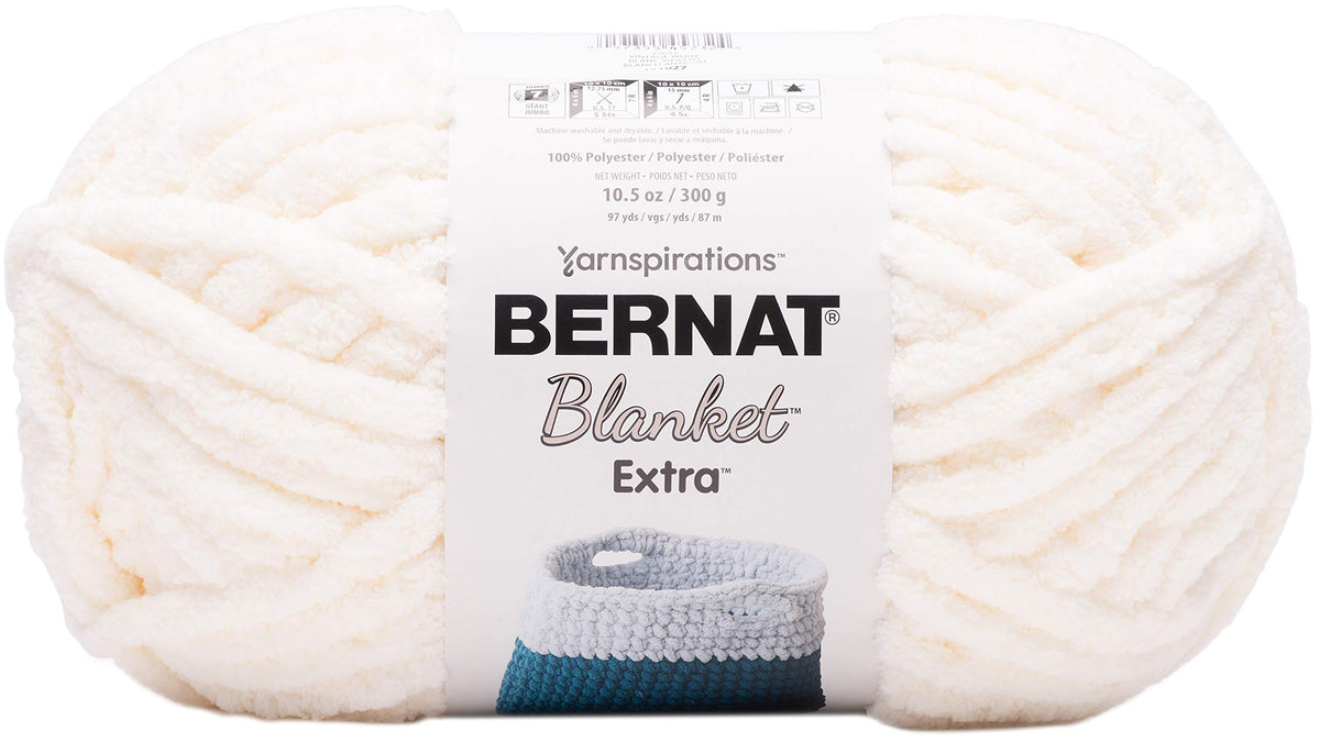 Bernat Blanket, Twin, Vintage White