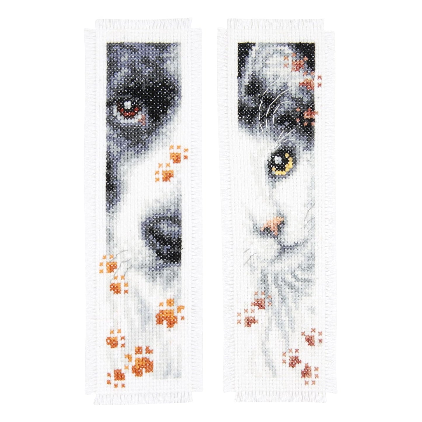Vervaco Cross Stitch Bookmark Dog and Cat (Set of 2) 2.4" x 8" PN-0155651
