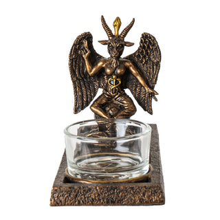Pacific Giftware Candle Holder, 3.5" L X 3.5" W X 5.12" H, Bronze