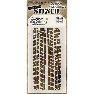 Stampers Anonymous Template Stencil, 4.125 x 8.5", Black
