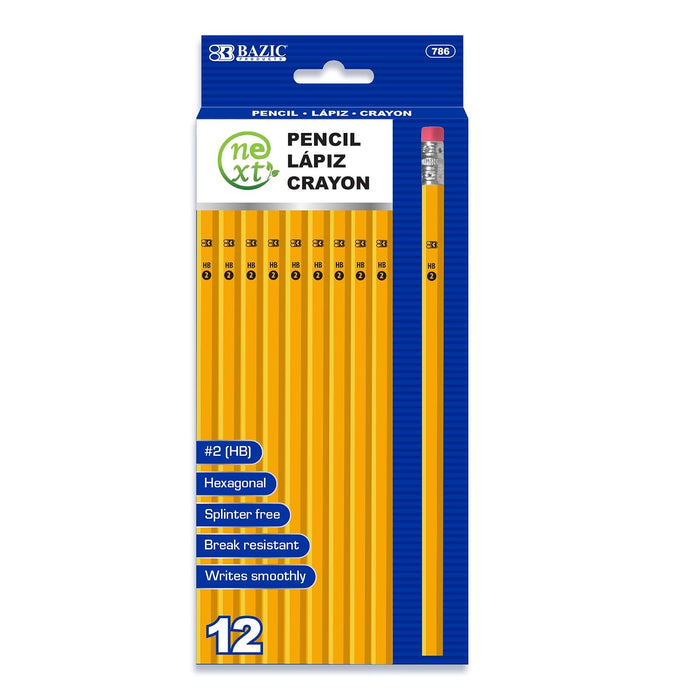 BAZIC PRODUCTS Writing Instrument, 1 Count (Pack of 1), 12-count