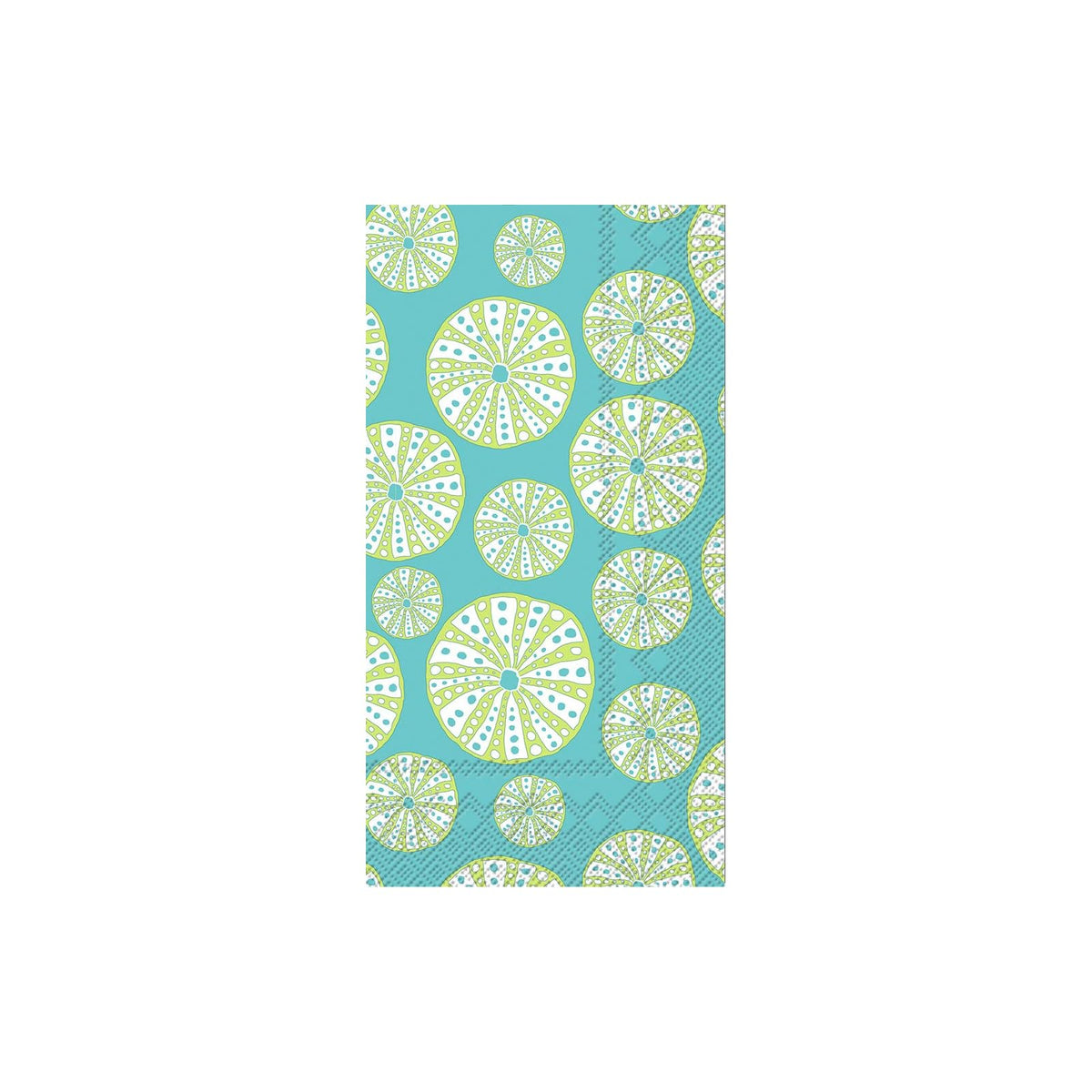 ihr SINCE 1977 Disposable Napkin, 8.5" x 4.5", Turquoise- Urchin