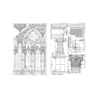 Stampers Anonymous Rubber Stamp, 14.76 x 9.84 cm, Architecture