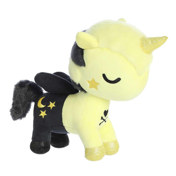 Aurora® Enchanting ©Tokidoki Toki Mochi Sky Unicorno Little Star Stuffed Animal - Bright & Colorful Design - Showpiece Plush - Yellow 7.5 Inches