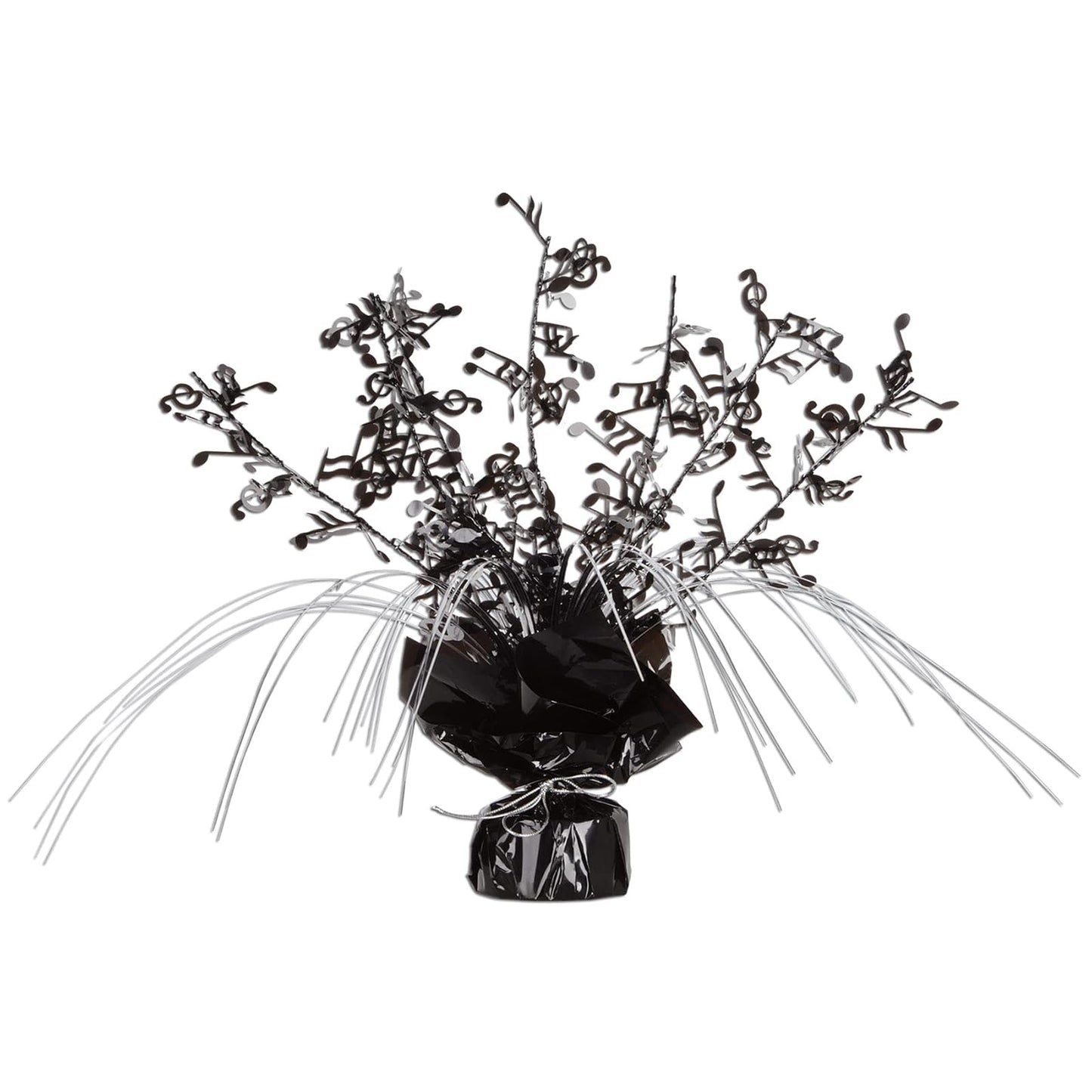 Beistle 1-Pack Musical Notes Gleam 'N Spray Centerpiece, 11-Inch, 1 piece