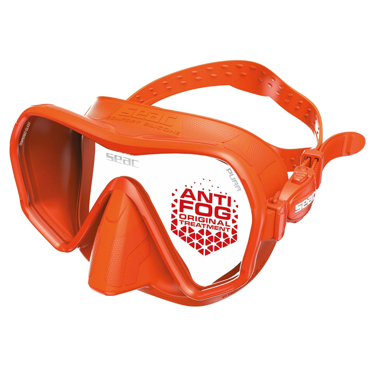 SEAC Dive Mask, One Size, Orange