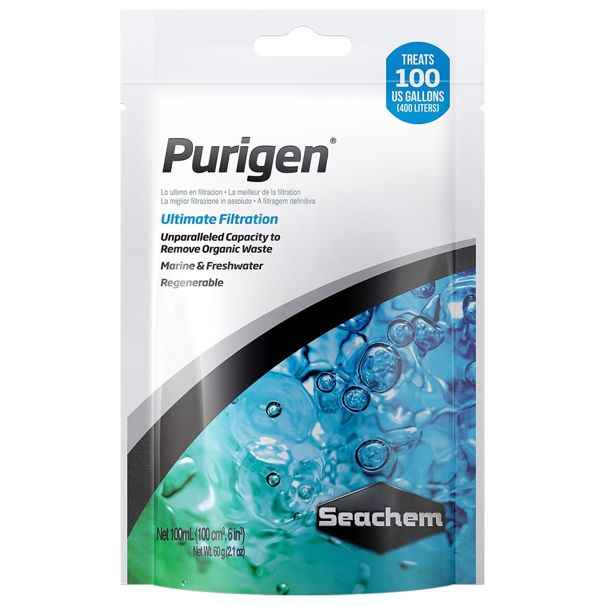 Seachem Aquarium Pond Water Treatment, 100 ml, Multi-colored