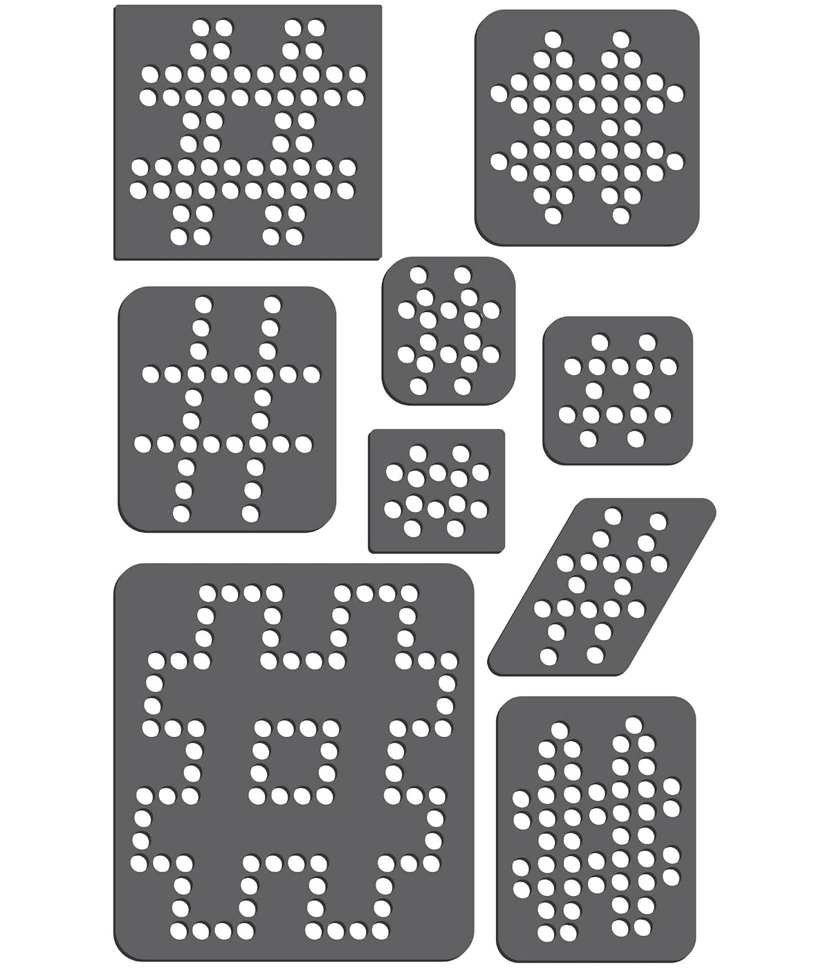 Rhinestone Genie Hashtags Magnetic Rhinestone Template, Black