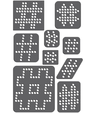 Rhinestone Genie Hashtags Magnetic Rhinestone Template, Black