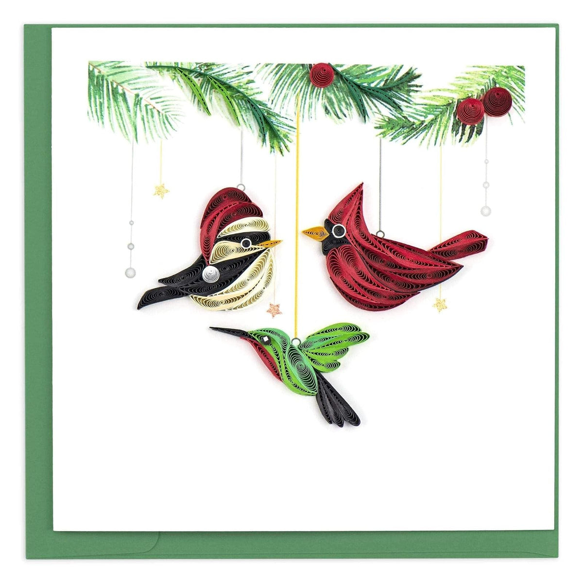 Quilling Card Greeting Card, 6x6 inches, Multi