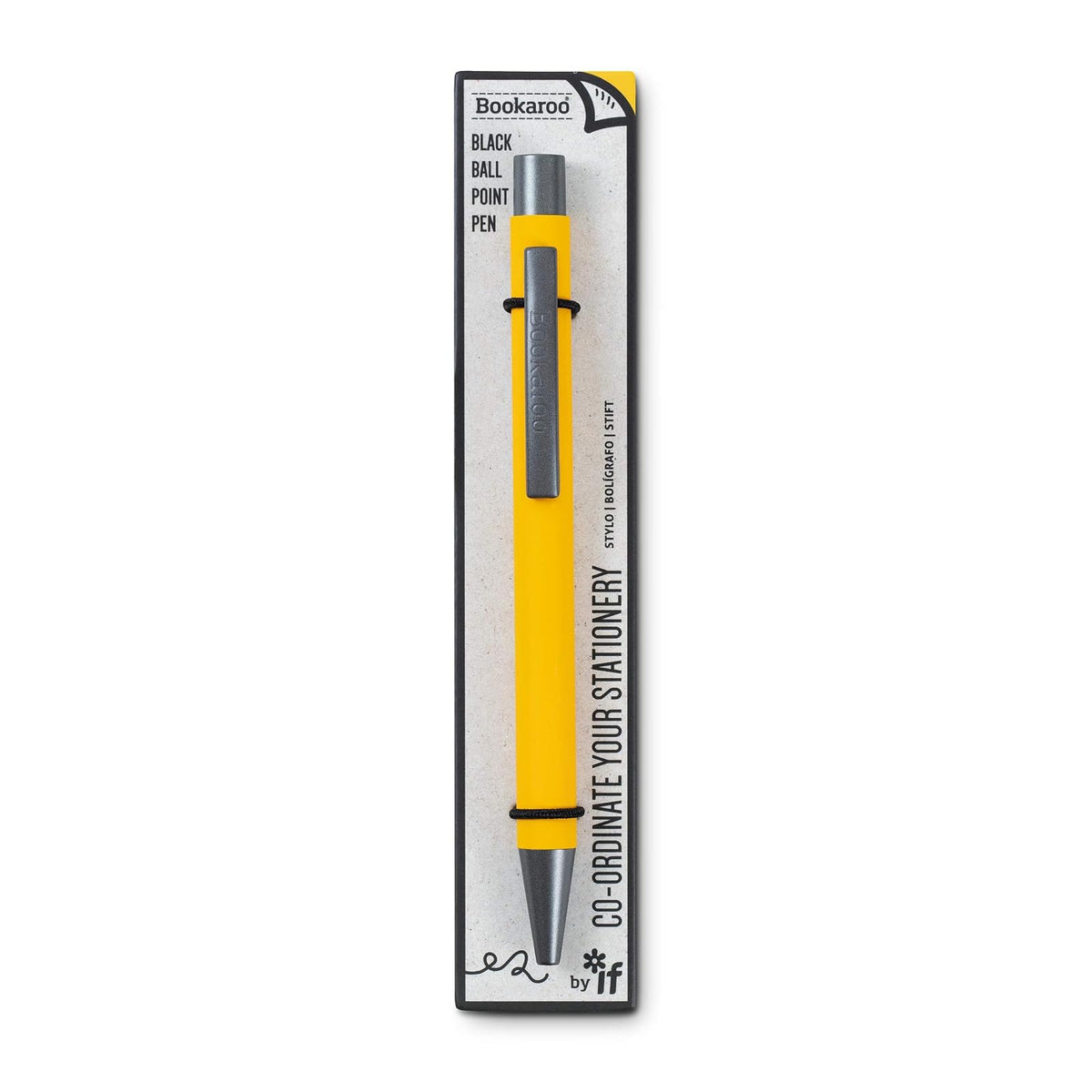 IF Bookaroo, coloured pen with black ink - MUSTARD