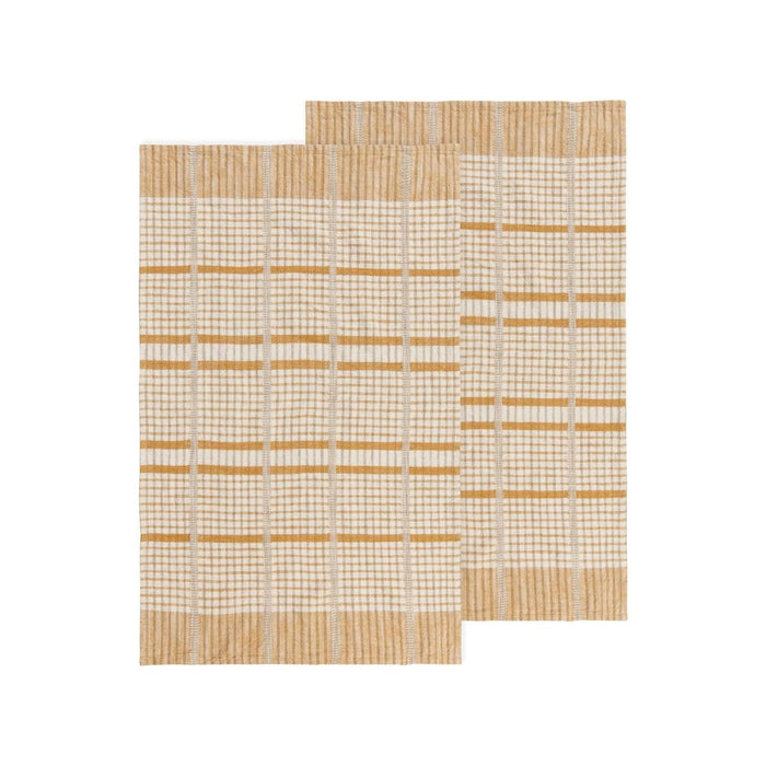 Now Designs Towel, 18 x 28 inches, White With Blue Stripes