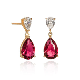 Diamond Treats Earring, 8 millimeters, Red-Gold
