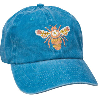Primitives by Kathy 113049 Bee Happy Baseball Cap Blue