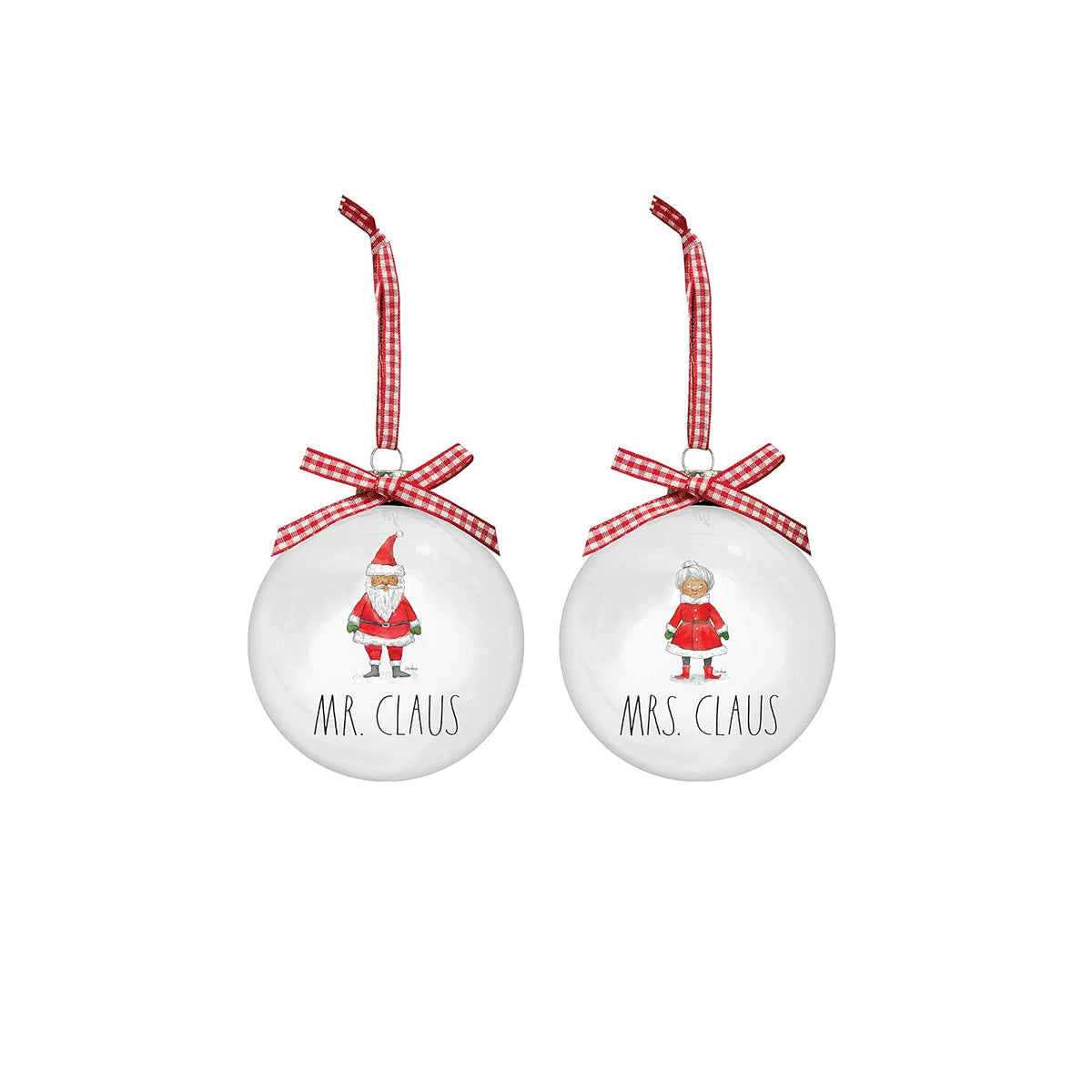 Rae Dunn Hanging Ornament, 100mm, White