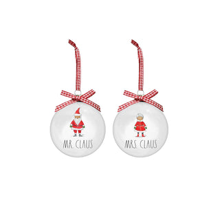 Rae Dunn Hanging Ornament, 100mm, White
